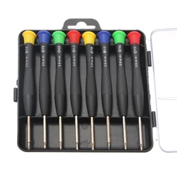 8pcs Precision Screwdriver Set T3 T4 T5 T6 Torx Cross Slotted Star Magnetic Screwdriver Bit Repair Kit Disassembly Opening Tools