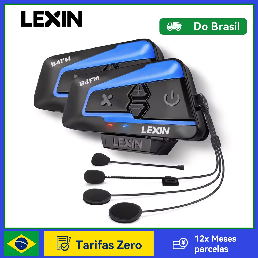 Lexin B4FM-X bluetooth5.0 capacete da motocicleta interfone fones de ouvido tipo-c, 10 pilotos comunicação sem fio compartilhamento música moto Lexin B4FM-X bluetooth5.0 capacete da motocicleta interfone fones de ouvido tipo-c, 10 pilotos comunicação sem fio compartilhamento música moto