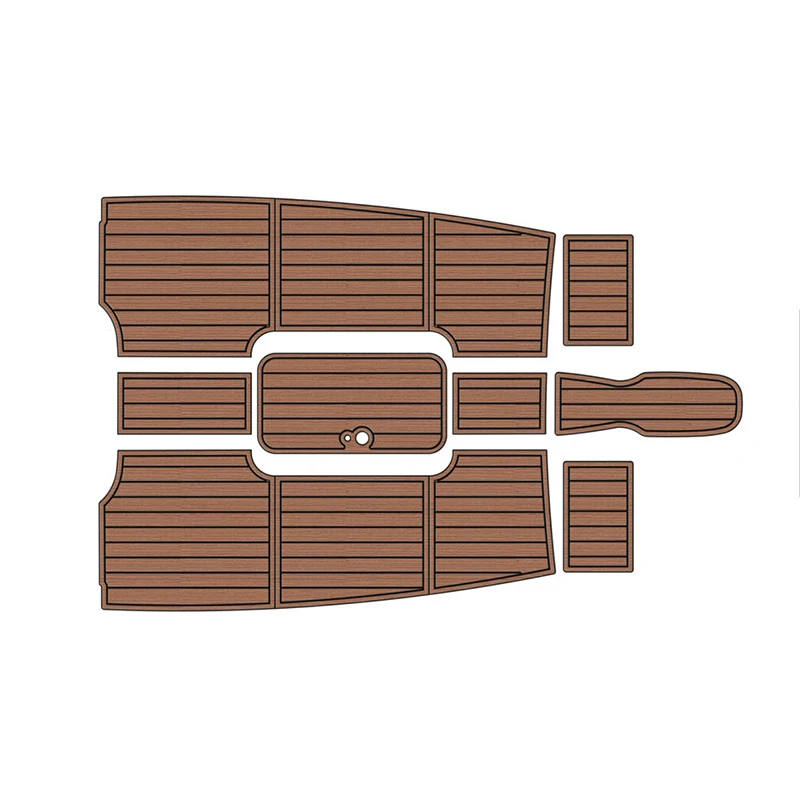 

Custom Eva Foam Pad Jet ski Marine Traction Mats For 2014 Bayliner 185 BR Cockpit Boat EVA Foam Faux Teak Deck Boat Accessories