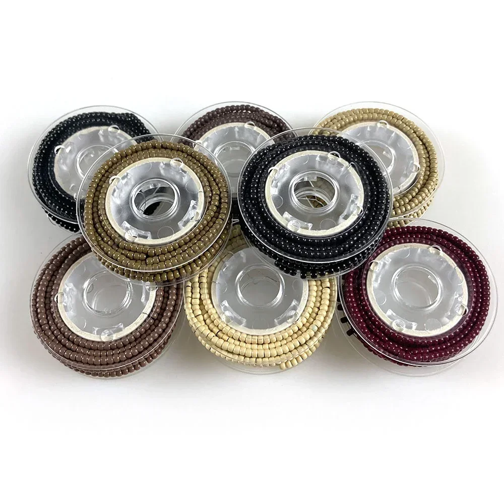 حلقات نانو نحاسية محملة مسبقًا 3 مم أدوات إطالة الشعر المبطنة بالسيليكون #3