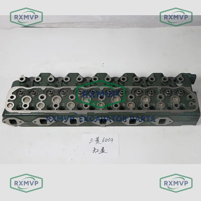 For Excavator Accessory Hardware Fitting Mitsubishi 6d34 Cylinder Head Engine RXMVP