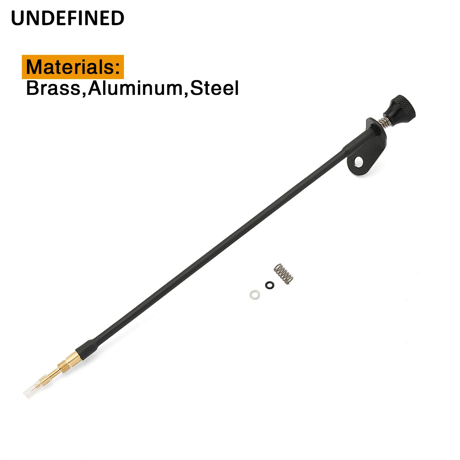 Carburetor Idle Adjustment Screw For Honda XR650L 1993-2025 Brass Extended Length Chrome/Black 2 Colors Available view 2