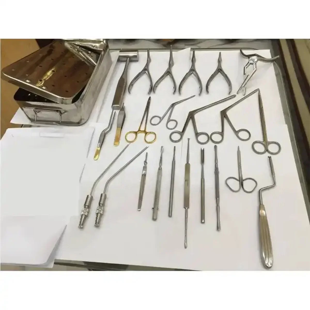 26 Pcs Reusable German Steel Septoplasty Instruments Set Nasal Surgery Ent Tools Set