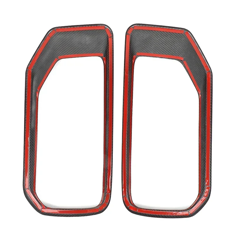 المصد الأمامي للسيارة من ألياف الكربون الحقيقية على كلا الجانبين إطار مدخل الهواء لسيارة Mercedes Benz G Class W463 W465 G63 2025 ملحقات السيارة