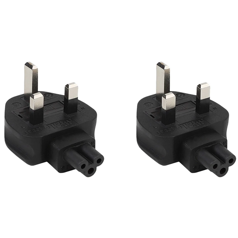 Hot TTKK 2X Uk 33-Pin Male To Iec 320 C5 Plug ,Uk To C5 Ac Power Adapter Uk Plug. Industrial Heavy Converter