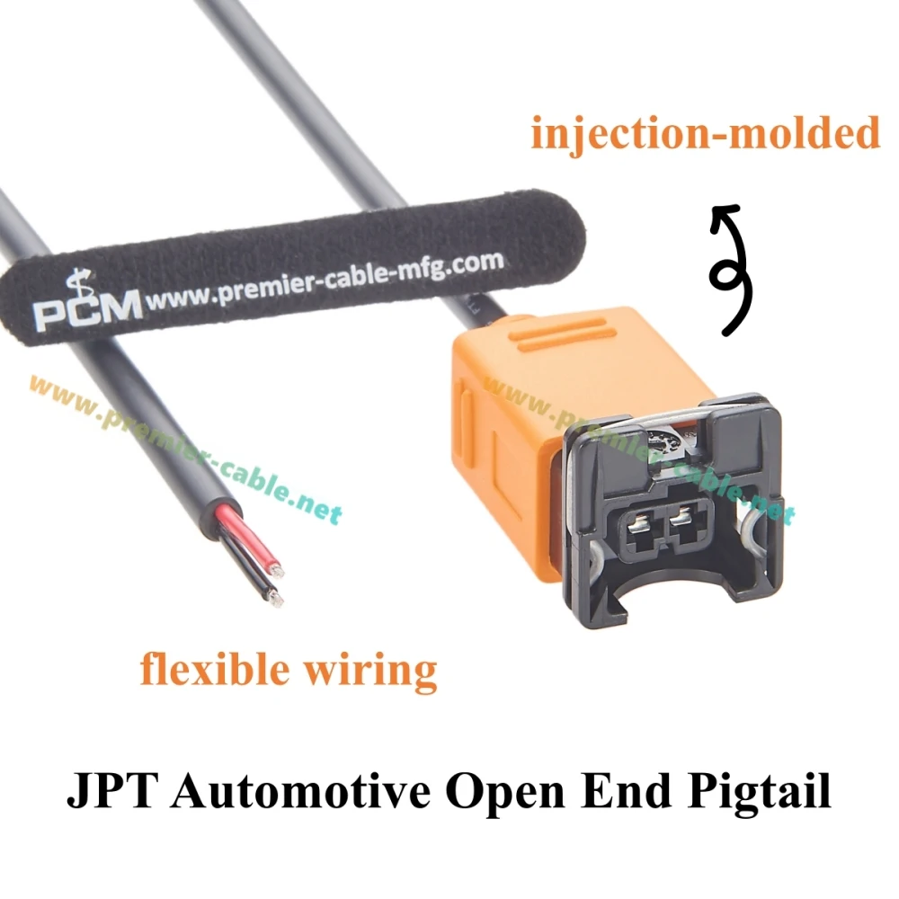 2-Pin Junior Power Timer Steckverbinder 282762-1 mit offenem Ende Pigtail-Kabelbaum TE AMP JPT Automobilkabel für Kraftstoffeinspritzung – Detail 3