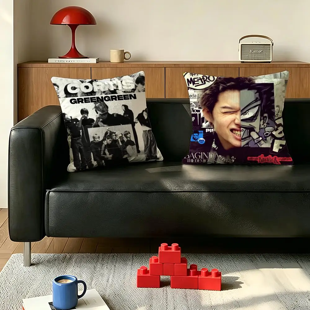 Capa de almofada da marca C-CORT-k-popIS para quarto, carro, cafeteria, sala de estar, macia e decorativa para sofá.