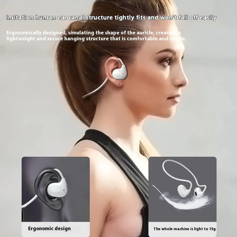 New Sport Bluetooth 5.3 Headphone Wireless Open Air Conduction Earphones Hifi Stereo Sound Sport Gaming Headset For Phone image 5