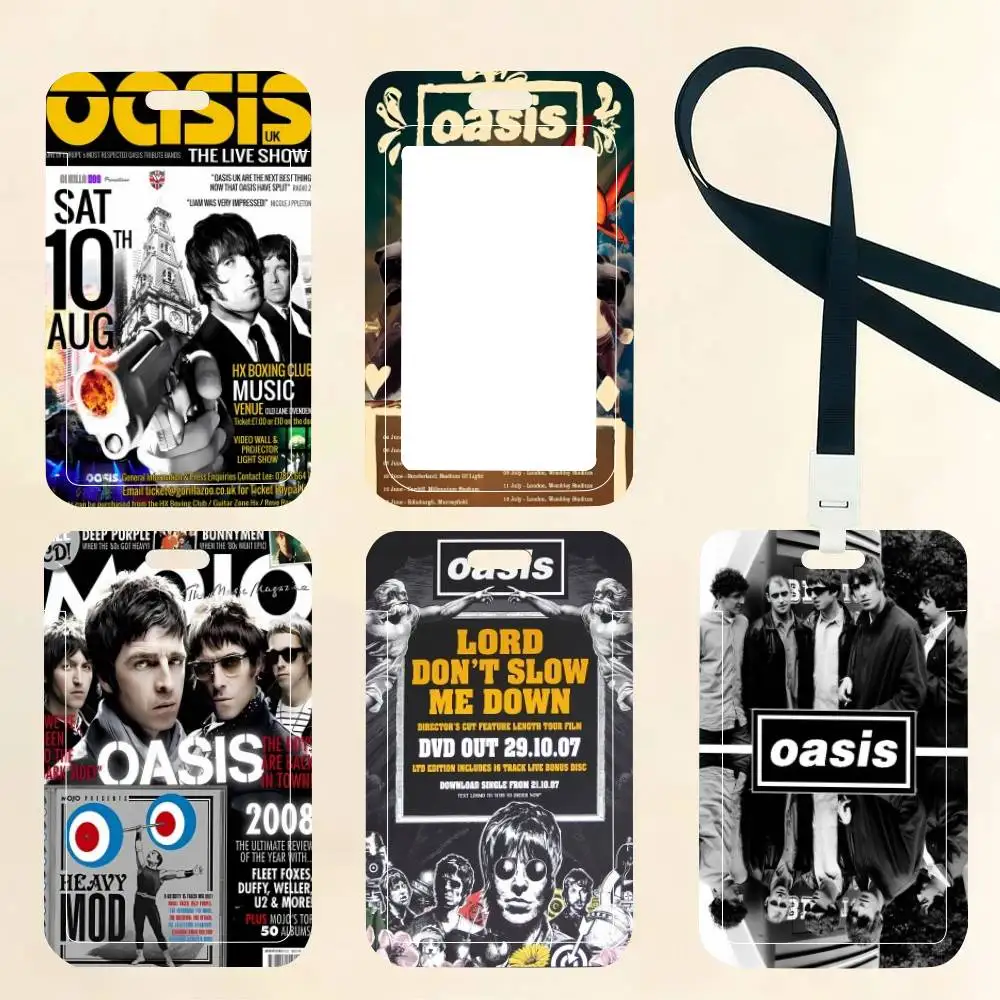 Porta Tarjetas de Identificación Oasis con Correa para el Cuello, Colgante, Porta Credenciales, Llavero, Regalo