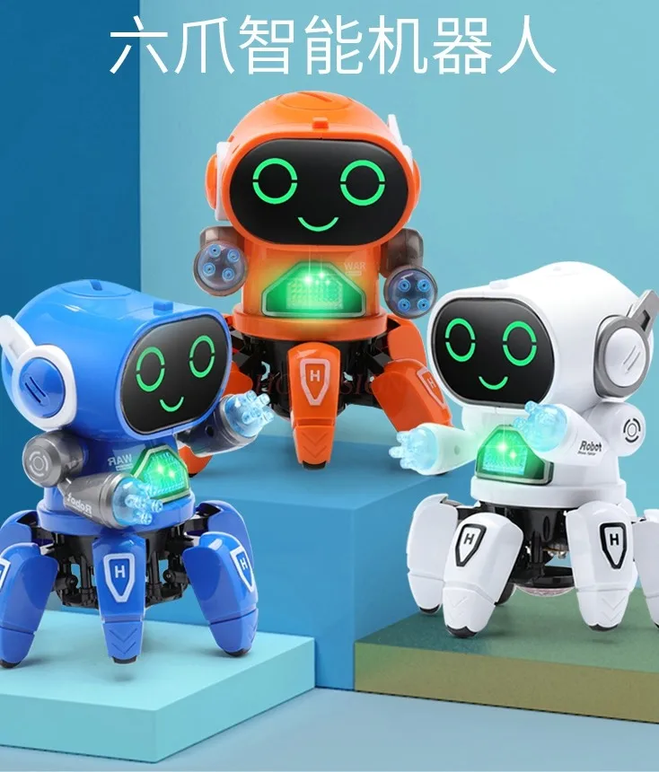 Electric intelligent robots that can sing and dance for children aged 0-3, showing off dance toys for boys and girls