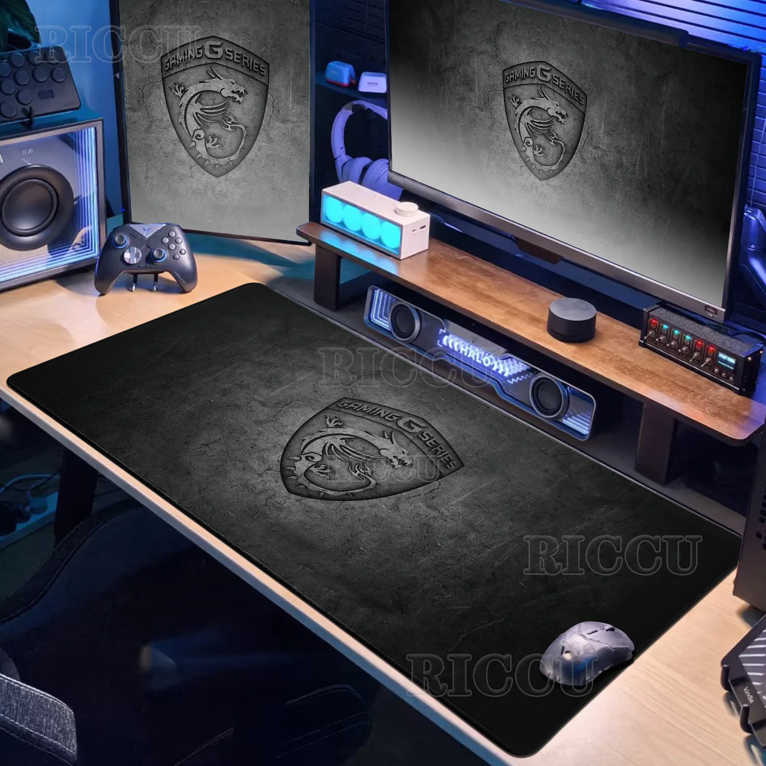 XXL Mouse Pad MSI Gamer TablePad PC Gaming Large Keyboard Expansion Non-slip DeskMat Accessories Anime Carpets Home Office Setup