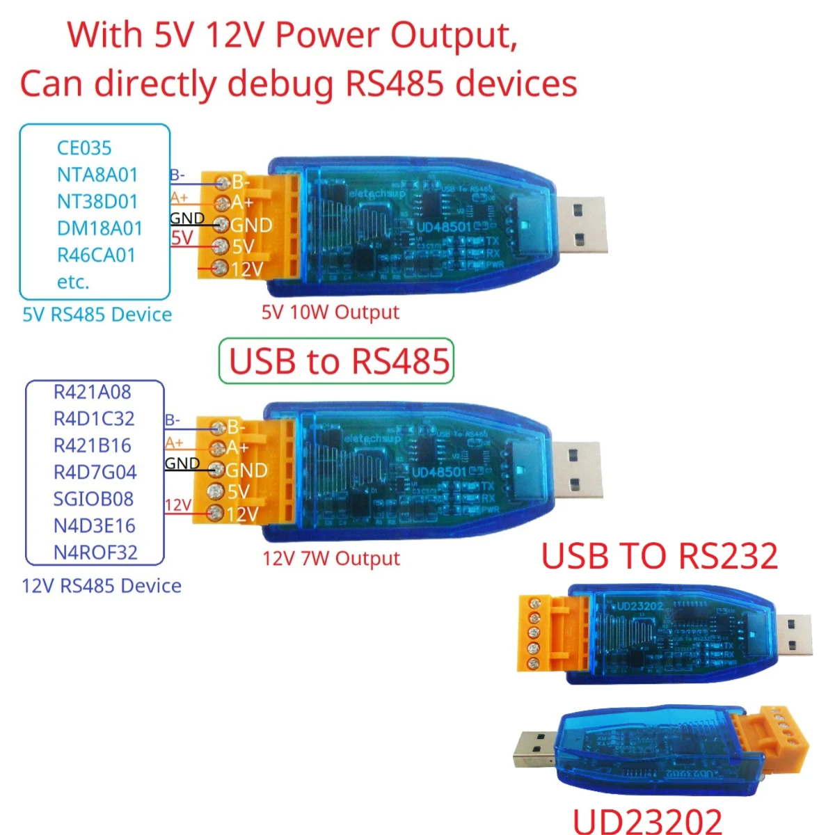 2 IN 1 5V TO 12V DC DC Boost & USB to RS485 RS232 TTL232 UART Converter WIN11 MAC LINUX MAX485 MAX232 for Arduino ESP32 ESP8266