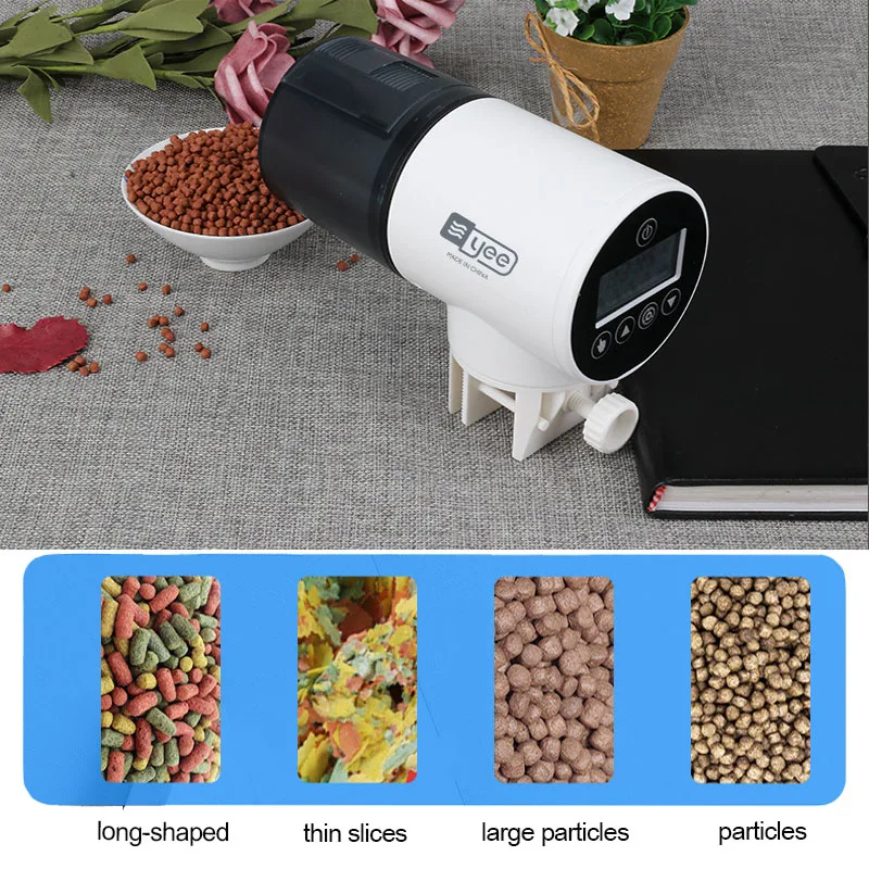 Automatic fish feeder Timing Intelligent Control Fish Tank Dispenser smart mute Timer Feeding for aquarium fish tank accessories