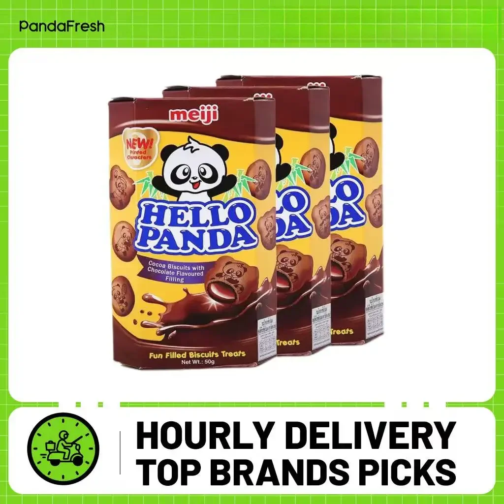 Meiji Hello Panda Doppelschokolade 50g*3