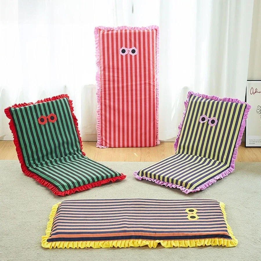 

Полосатый складной ленивый диван, татами, эркер, кресло для отдыха, кресло для отдыха, креативное одноместное кресло
