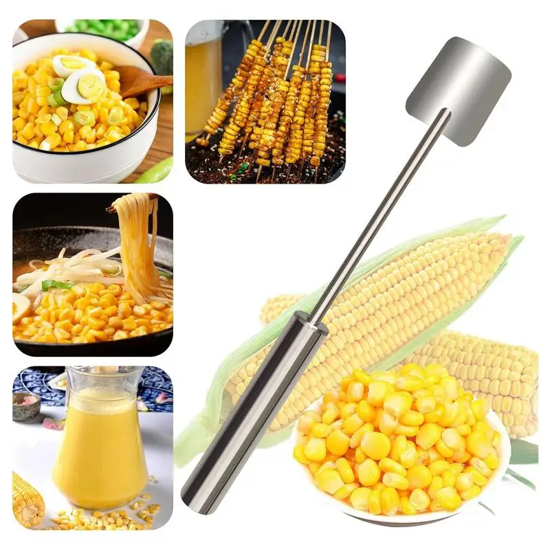 Stainless Steel Corn Peeling Tool Corn Cob Stripper Gadget Corn Planer Thresher For Kitchen Restaurant Home Use accessories