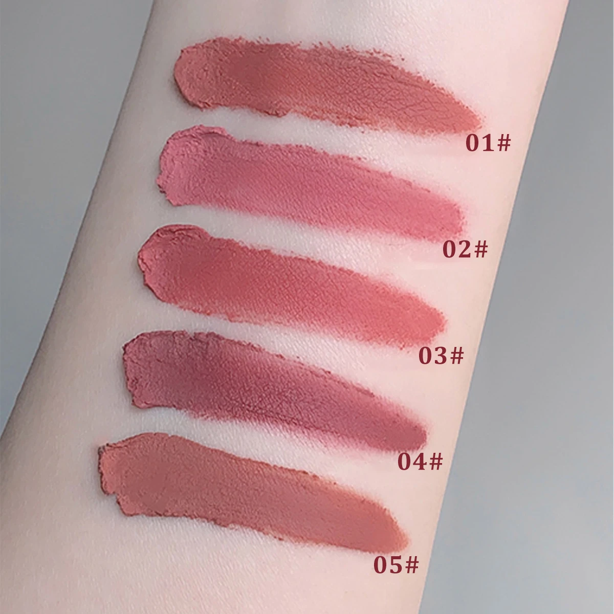 Velvet Matte ลิปสติก Lip Gloss กันน้ําและติดทนนาน Lip Gloss Red Lip Gloss Lip Gloss Blush และเครื่องสําอางสตรี