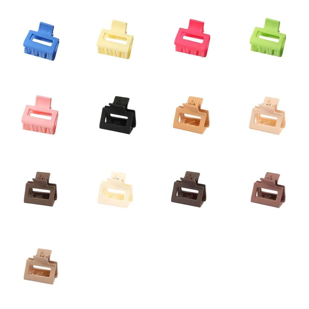 Korean Style Mini Square Hair Claw Medium Claw Clips Hair Styling Tool Small Shark Clip for Thin Hair Ponytail Holder