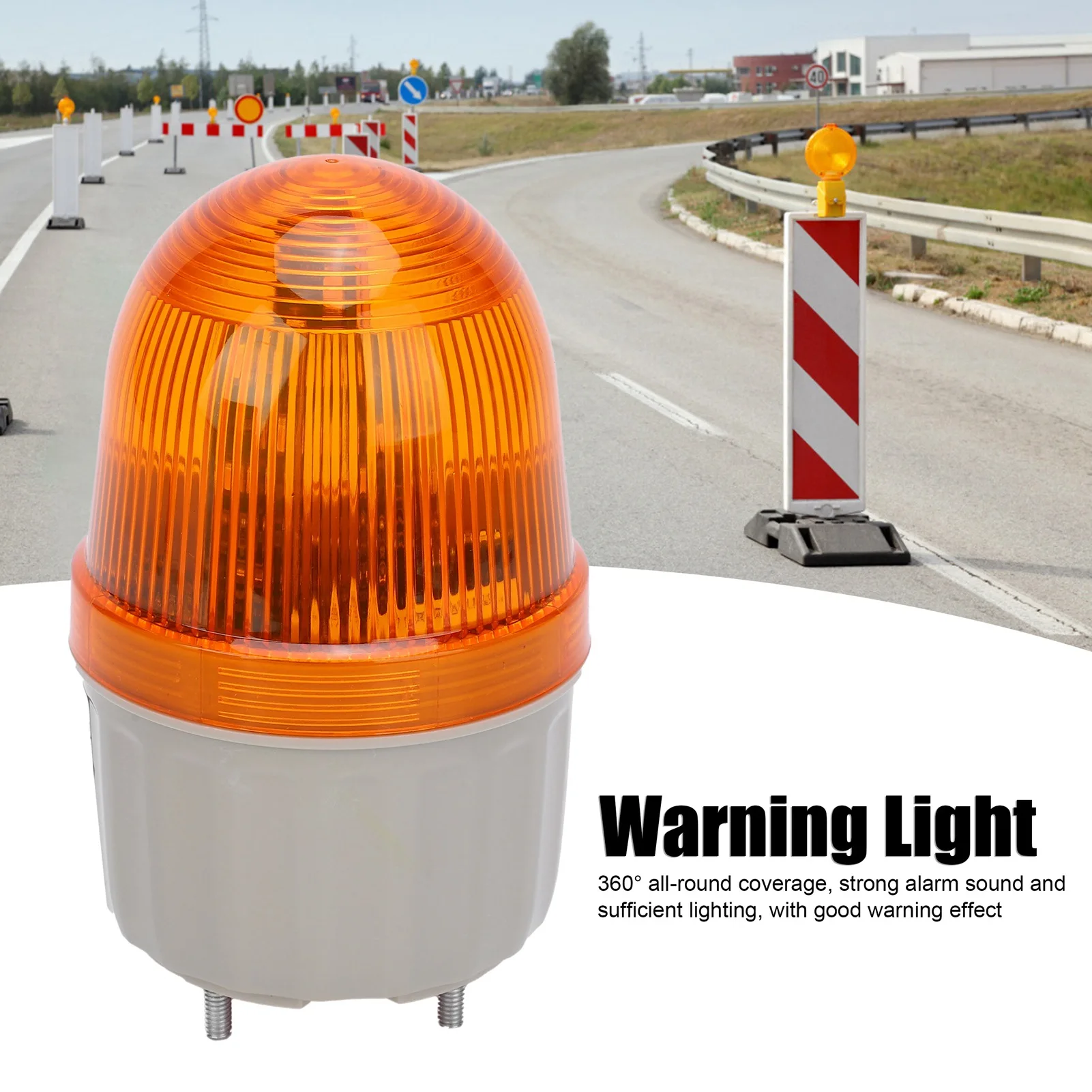 BERM Emergency Warning Light ABS Material Waterproof Use Screws To Fix The Base Factories Office Buildings LED Sound Alarm Lamp