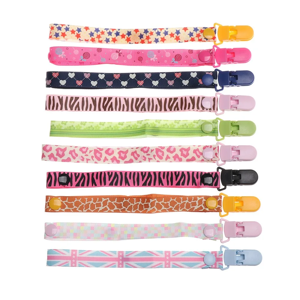 

1 шт., красочная веревка для кормления с защитой от падения, ремешок для соски, регулируемая длина, цепочка для соски, детские зажимы для прорезывания зубов, пустышка