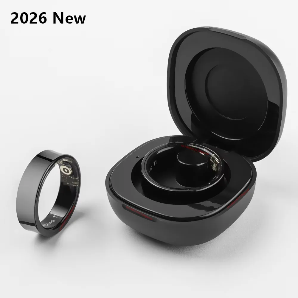 2026 New R09 Smart Ring Men Women with Charging Case,Health and Sleep Monitor,Skin Temperature Monitor,30 days battery life Ring