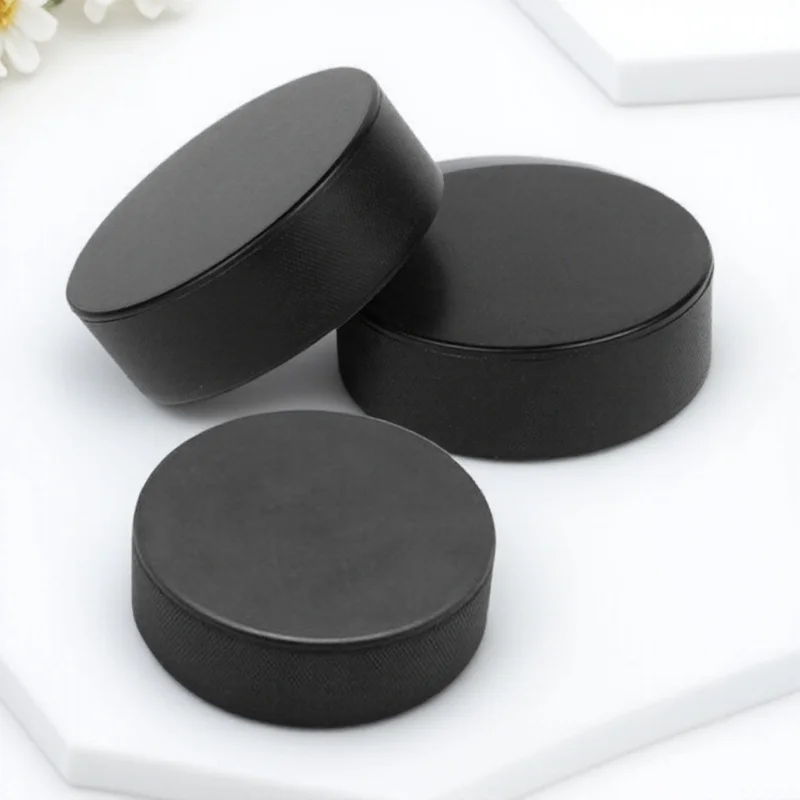 

Puck Set 3pcs Durable Lightweight Ice Puck for Indoor Training Sports Practice Small Hockey Ball