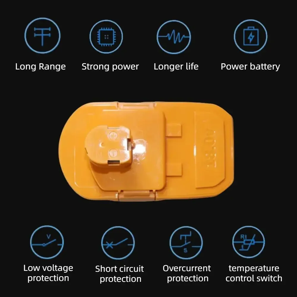 Batterie de remplacement P100 P101 18V 4800mAh, Compatible avec les outils électriques sans fil Ryobi ABP1801 ABP1803 BPP1820