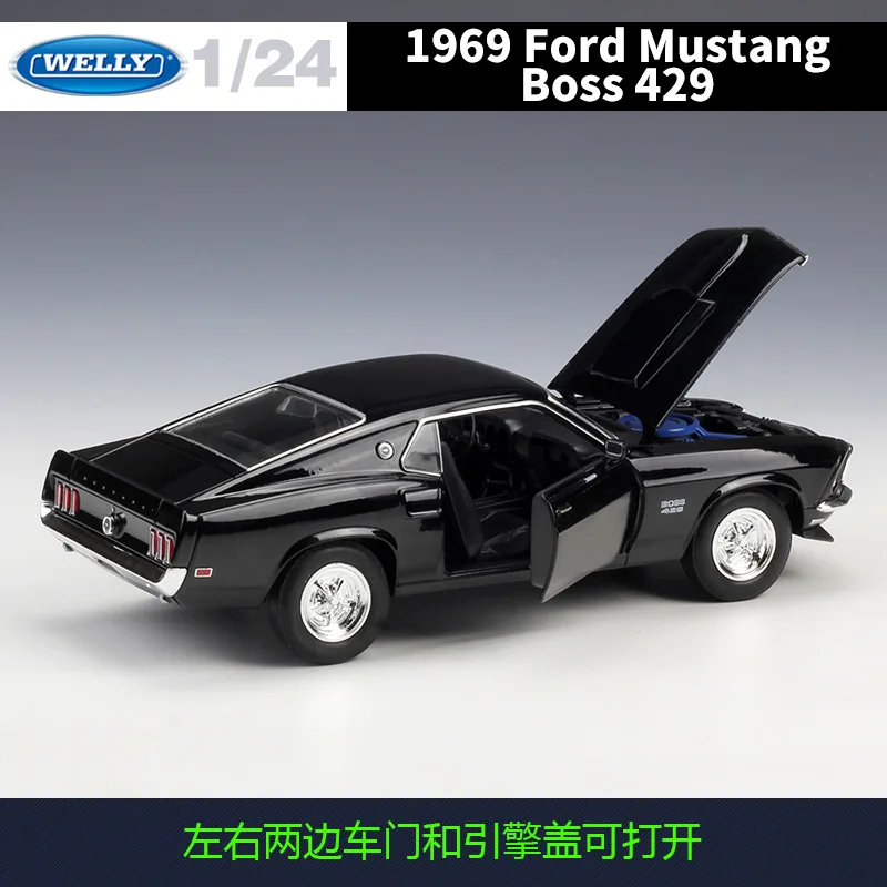 Maßstab 1:24 Diecast Simulator Legierung Modell Auto 2015 Ford Mustang GT 1969 Ford Mustang 429 Metall Spielzeug Rennwagen Spielzeug Für Kinder Geschenk