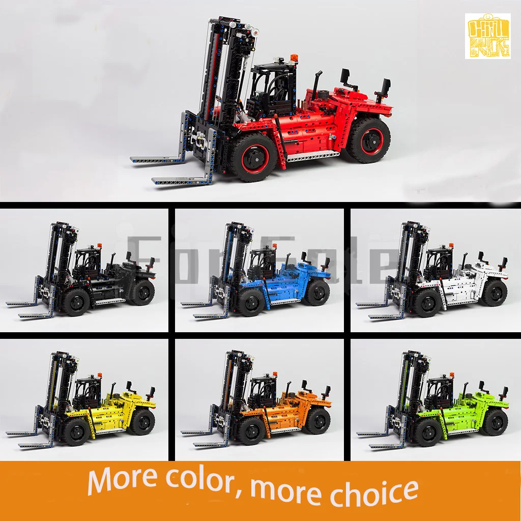 Moc 27807 Heavy Forklift Truck.Model With PDF Drawings Building Blocks Bricks Kids DIY Toys Birthday Christmas Gifts