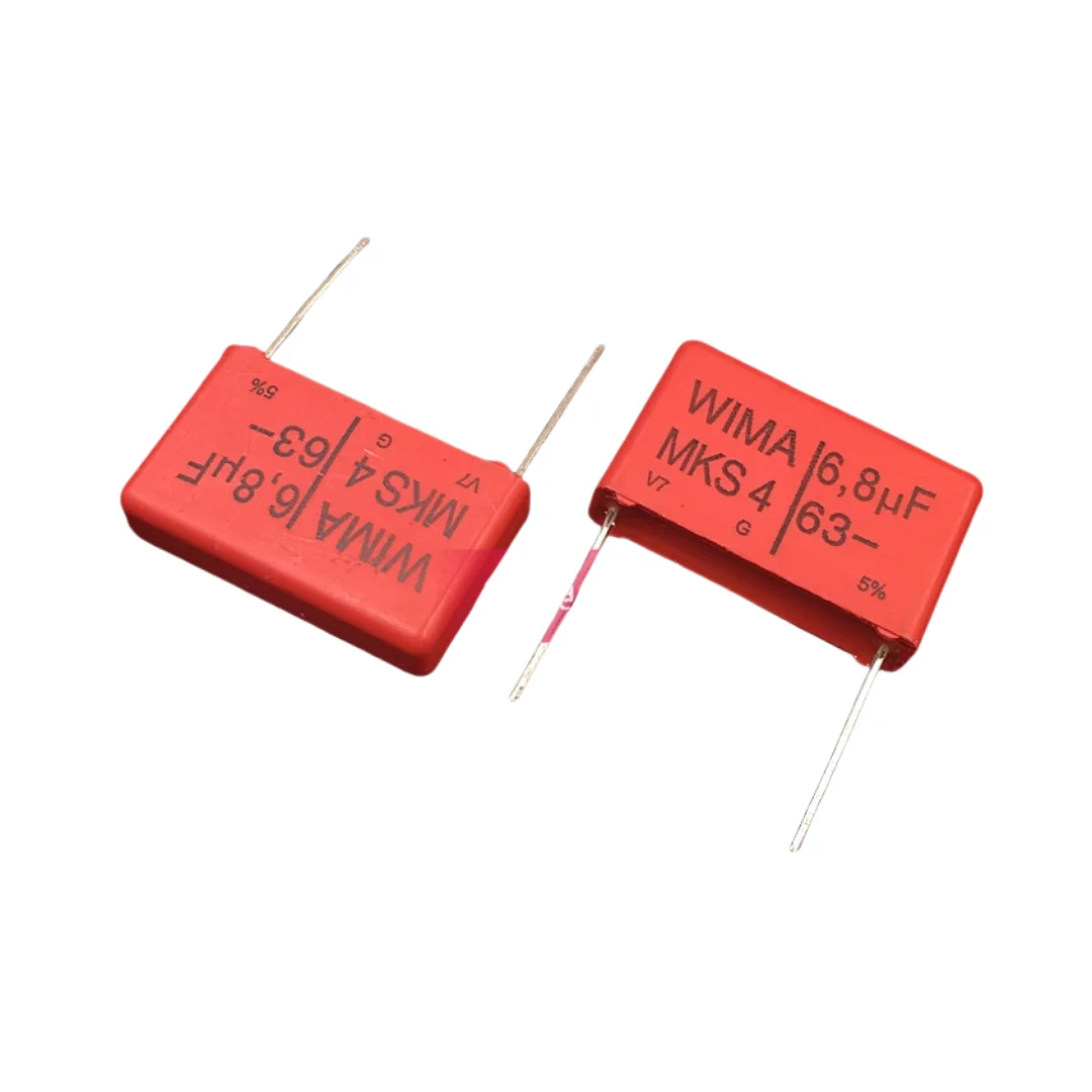 

5PCS/German Weimar Capacitor MKS4 63V 6.8UF 63V685 6U8 Pin Distance 22.5mm