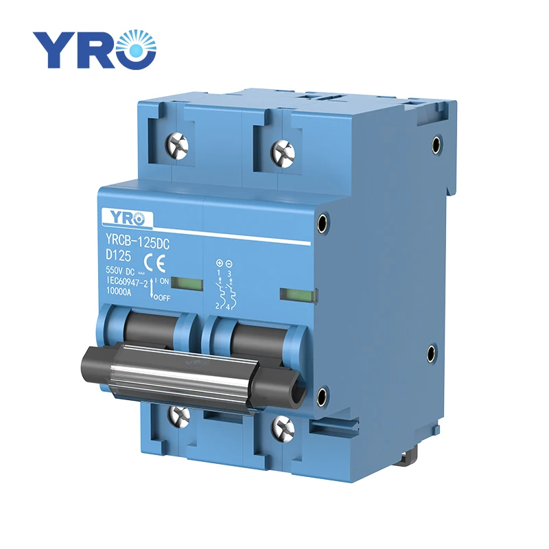 

YRO DC Miniature Circuit Breaker Switch YRCB-125DC MCB 125A Solar Energy Electric Safety Switch Device Home Use