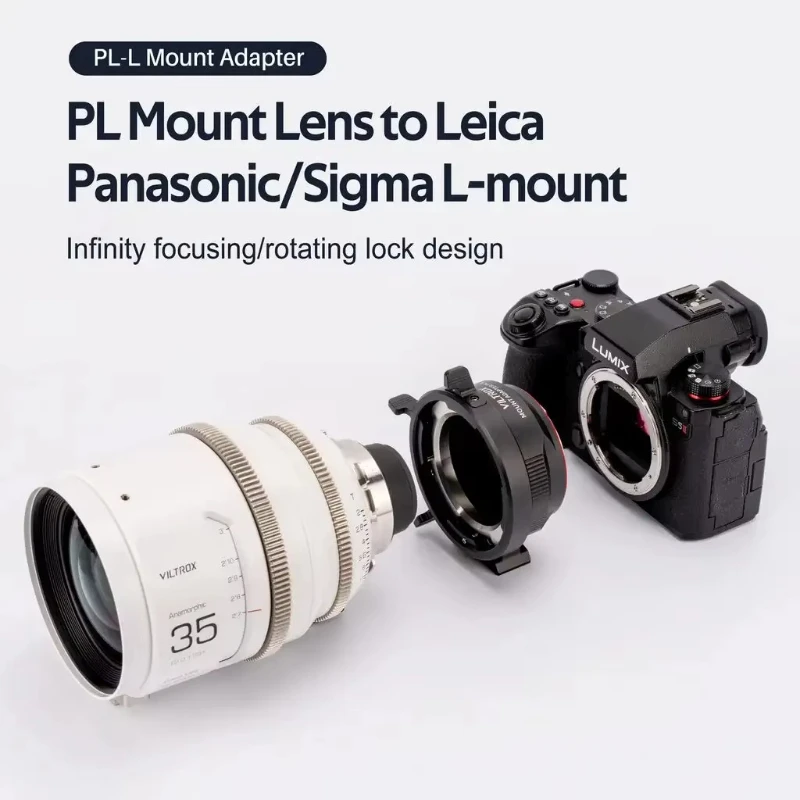 Transferencia de adaptador de lente serie Viltrox PL a cámaras Leica Panasonic Sigma L Nikon Z para cámaras Sony E Fuji X G Panasonic Olympus M43