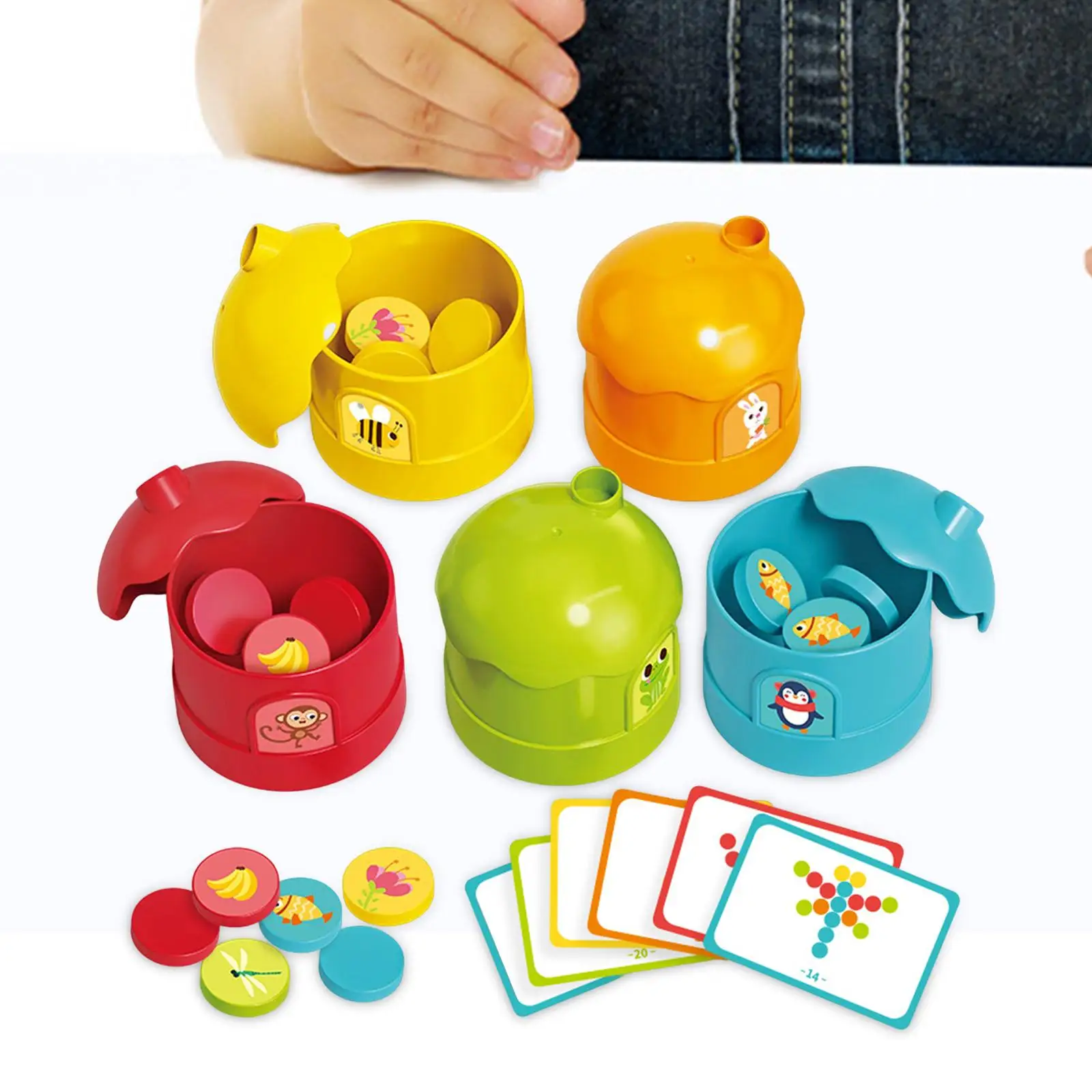 

Sorting Cup Puzzle Matching Game Classified Toys Multipurpose for Preschool