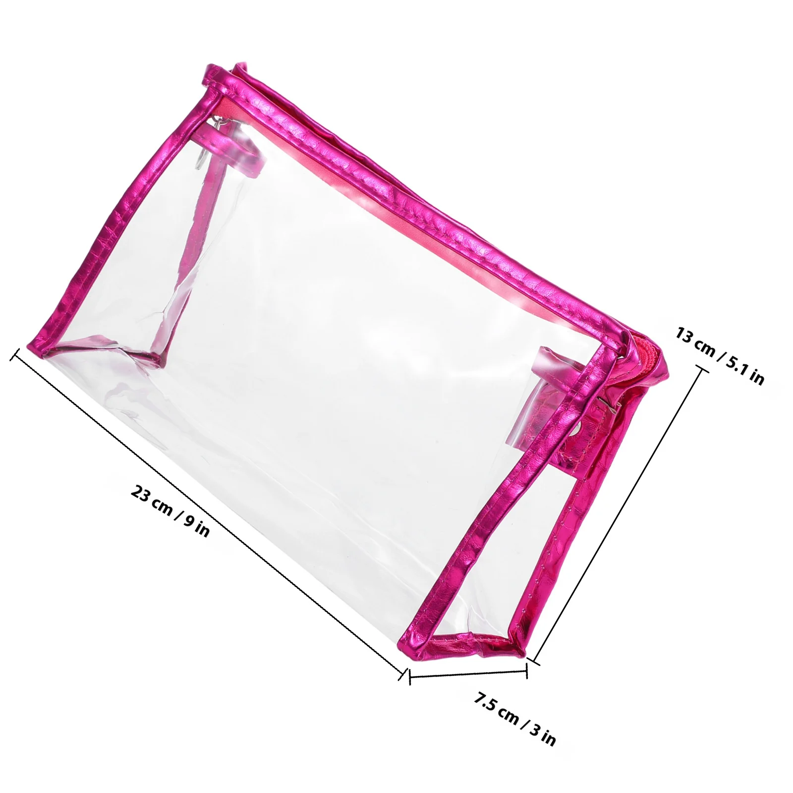 مقلمة شفافة بسحاب رفيع وواضح ومنظم قرطاسية وحقيبة أقلام رصاص ذات سعة كبيرة لقلم مكتب الامتحانات #6