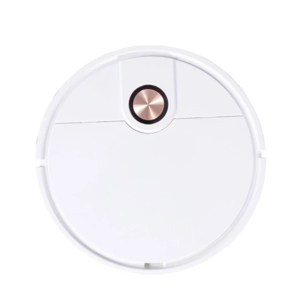 Household robotic vacuum cleaner with compact design and customizable cleaning modes for thorough autonomous floor cleaning