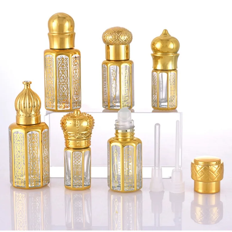 

10/30 шт. 3/6/12 мл флаконы для духов, флаконы-капельницы с эссенцией, массажное масло, флакон с эссенцией, позолоченный стеклянный блеск для губ, рулонная бутылка