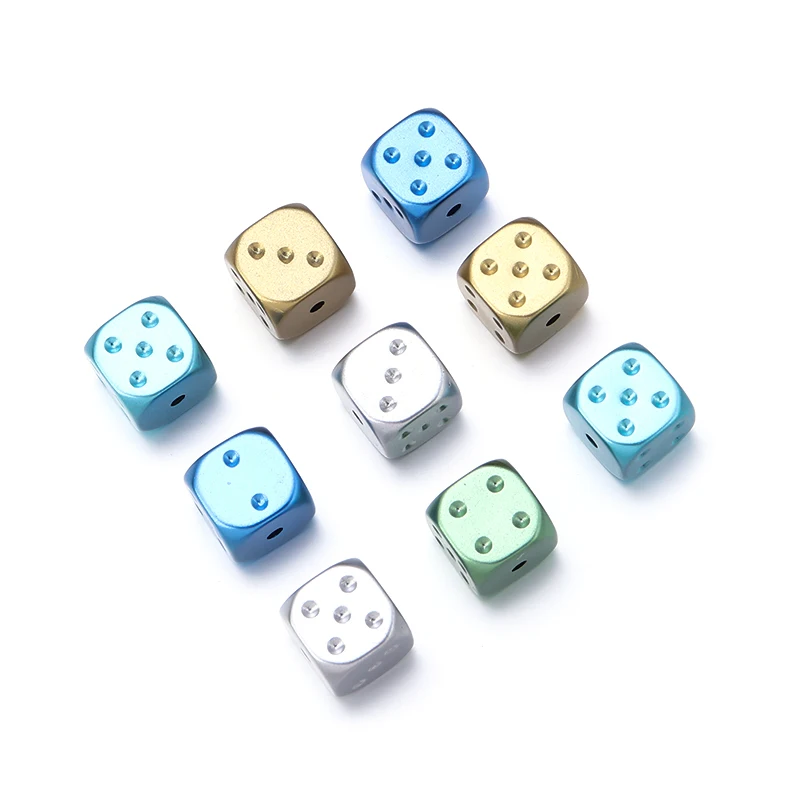 14mm 10pcs Acrylic Dice Beads Square Shape DIY Spacer Beads For Jewelry Making Necklace Charms Bracelet Accessories