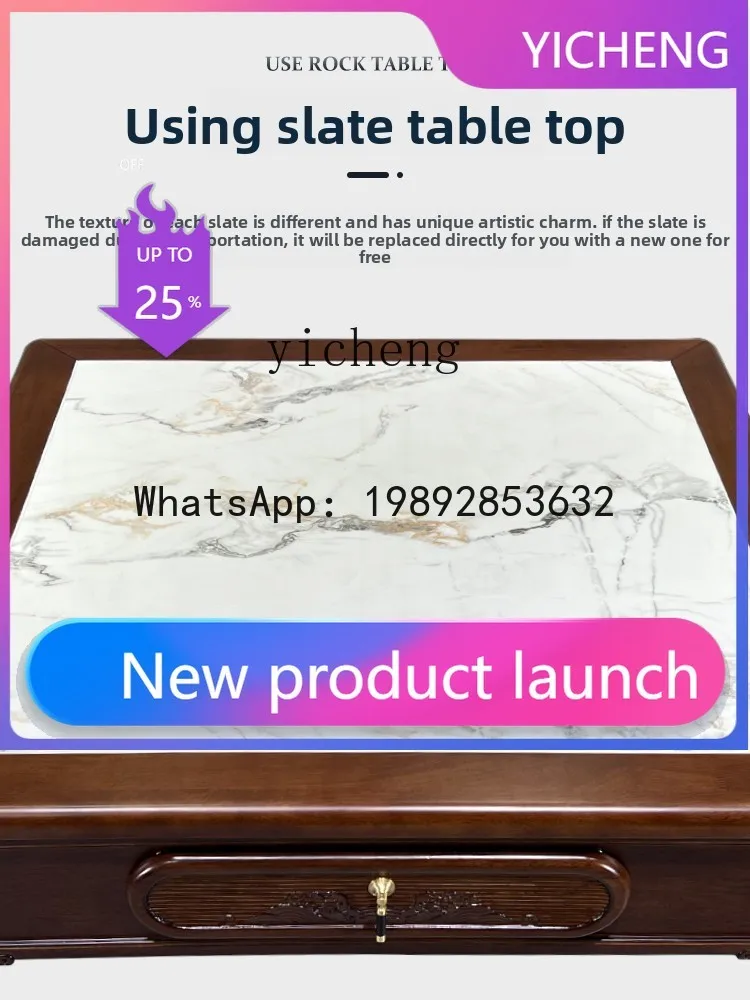 

Chinese Style Home Mahjong Table Solid Wood Dining and Mahjong Dual-use Electric Mahjong Machine Multi-functional