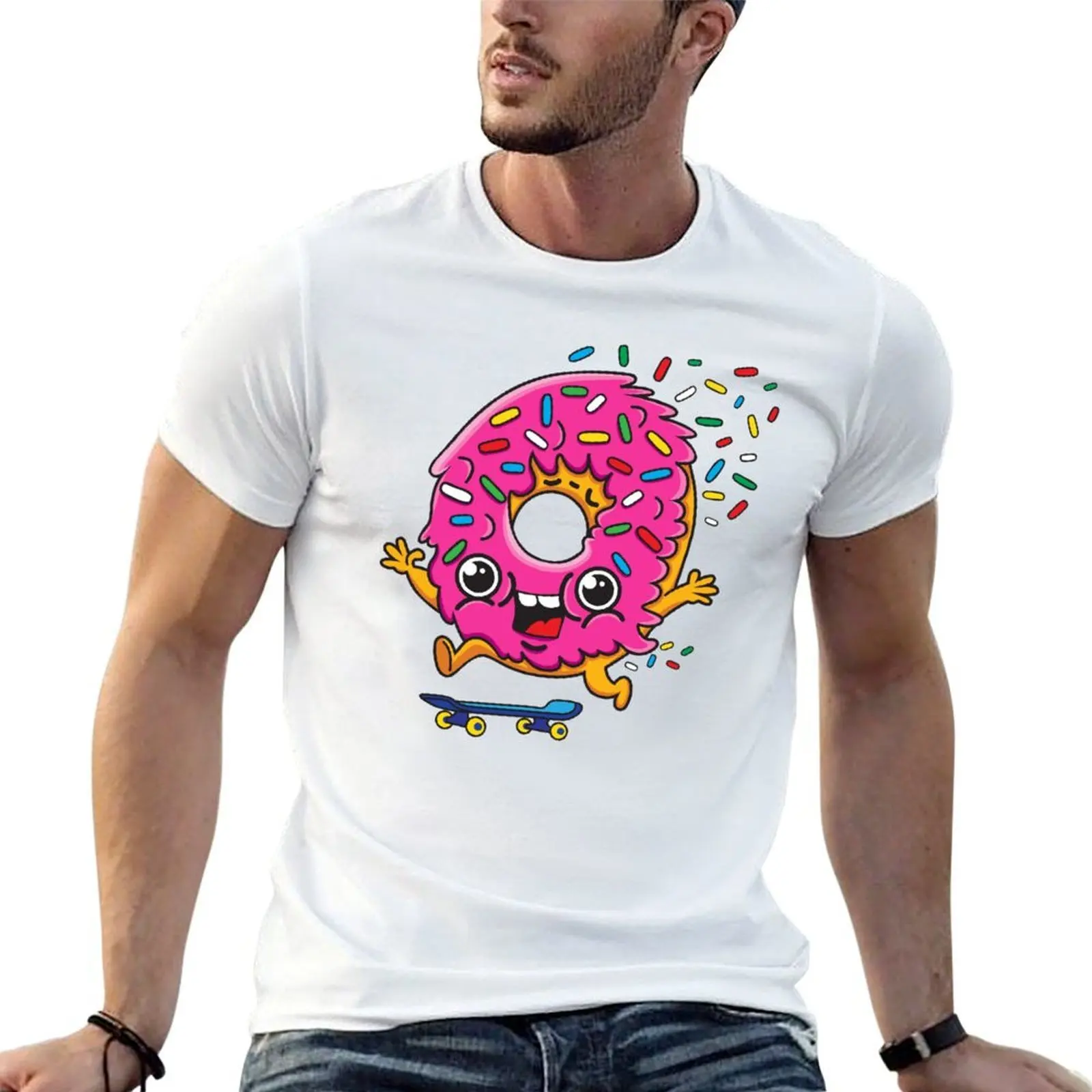 Skater Donut T-Shirt kawaii clothes shirts graphic tee tee shirts for men
