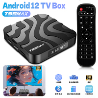 T95 Max Android TV Box Allwinner H618 Android 12 8K Playback Dual-Band WiFi 2.4G/5G Google & Netflix Support Home Entertainment