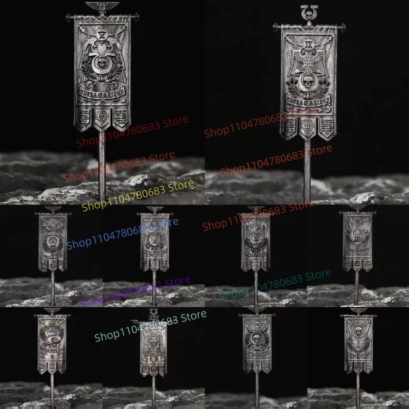 Building Block Army Flag Shield Bunker Accessories Mini Figure Assembly Model Decoration Anime Game Themed Decorative Toy Gift