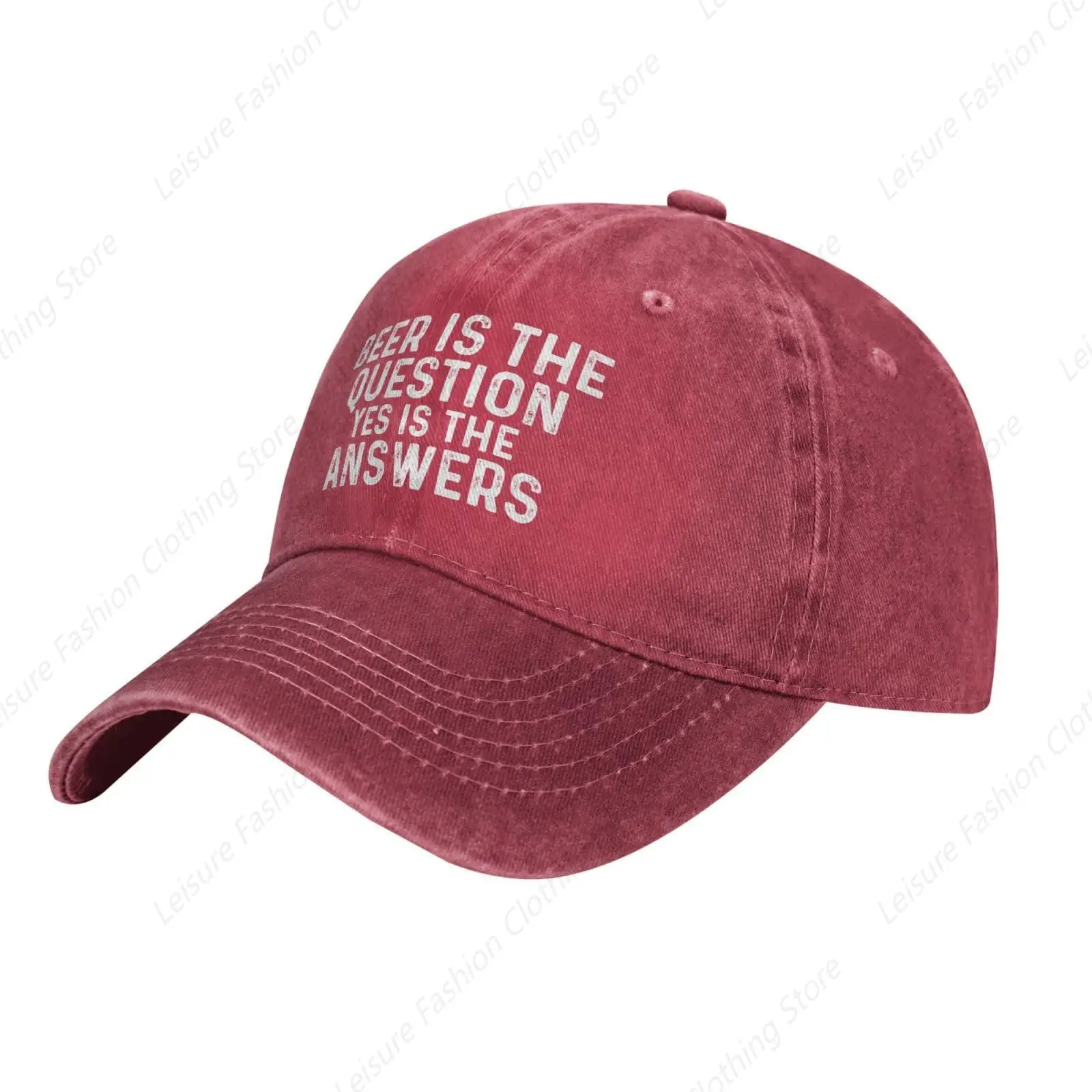 Beer is The Question Yes is The Answers Hat Women Baseball Hats Adjustable Cap