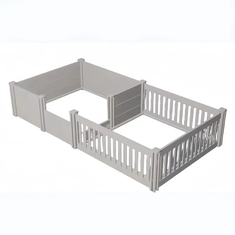Large PVC Plastic Pet Fence Indoor Outdoor Free Combination Baby Playpen Foldable Dog Pen with Solid Pattern