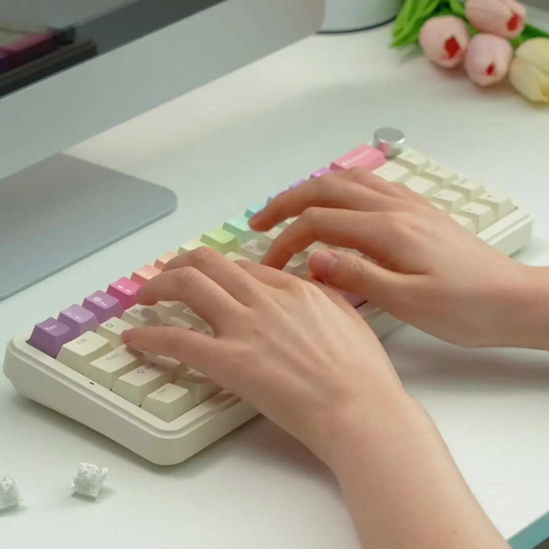 Yunzii-milk v2リニアスイッチ、LEDディフューザー付き、事前に潤滑