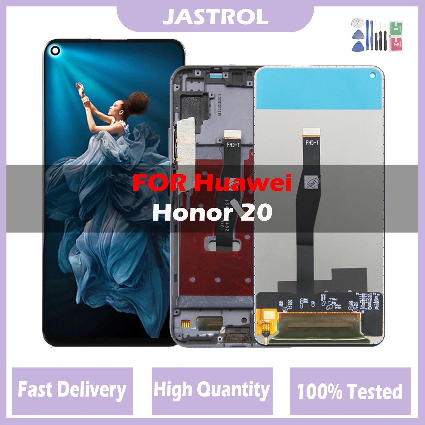 

6.26'' NEW LCD For Huawei Honor 20 Honor20 LCD Display Touch Screen Digitizer Assembly Replacement For Huawei Nova 5T Nova5T LCD