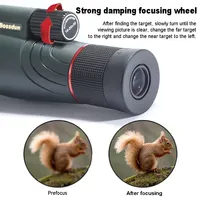 10-20x50 Zoom HD Telescope Monocular Camping Powerful Long distance With Tripod Phone Clip For Watching Bird Hunting Binoculars