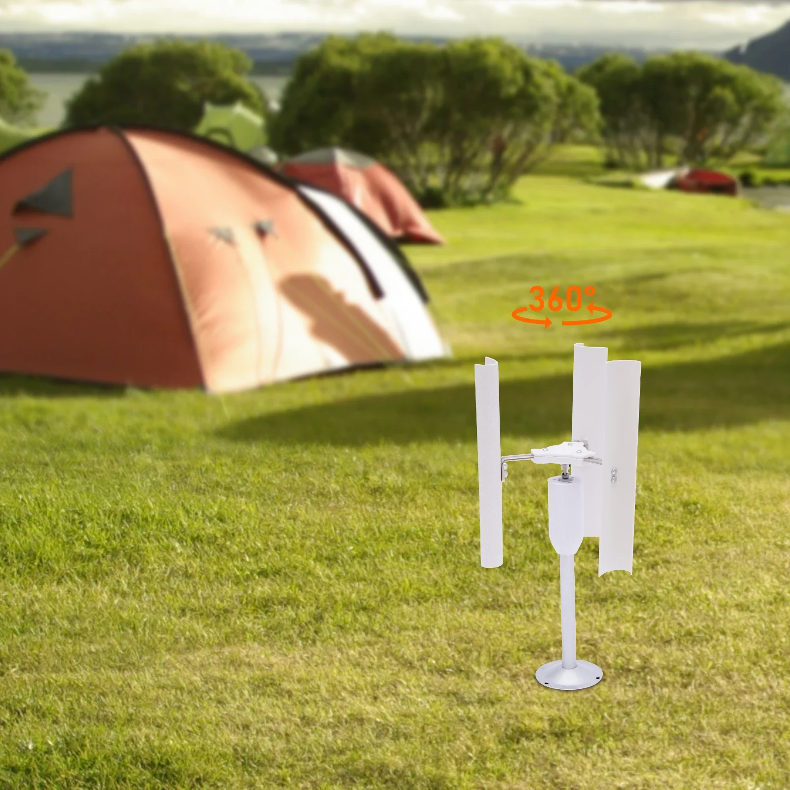 توربينات طاقة الرياح المحمولة، مولد مغناطيسي دائم 12 فولت 30 وات ثلاثي الطور، مجموعة طاقة الرياح للمنازل والقوارب والكابين وألعاب المراقب باللون الأبيض