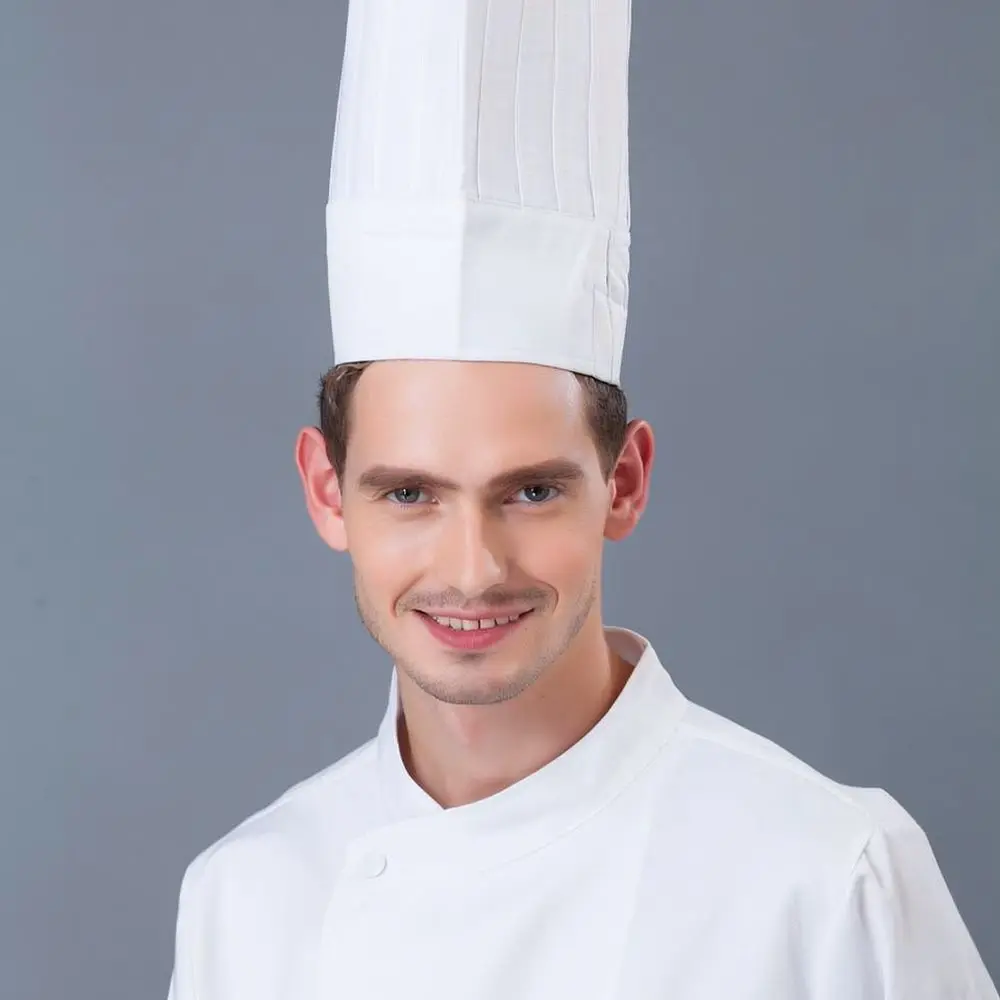 High Quality Chef Hat Mushroom Design Breathable Cotton Cap For Restaurant Hotel Catering Kitchen Staff Bakery Uniform Wear