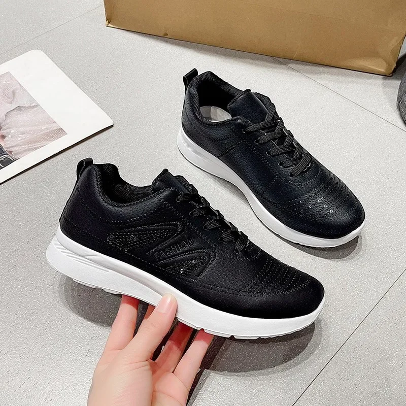 Spring Women's Casual Shoes New Lace Up Platform Shoes for Women Outdoor Durable Women's Sneakers Fashion Light Waking Shoes