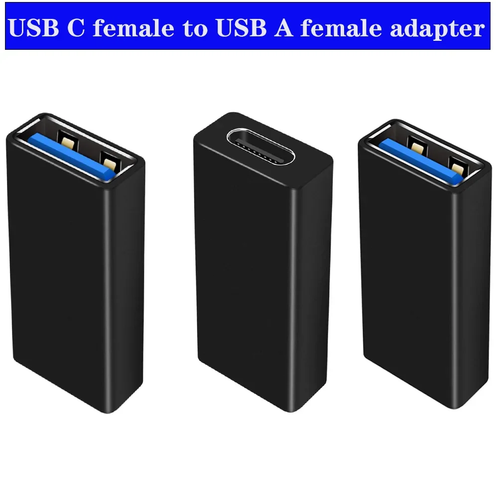 

2/3pcs High Speed USB 3.0 A Female To USB C USB 3.1 Type C Female OTG Adapter Converter Adaptor 5gbps Aata Transmission